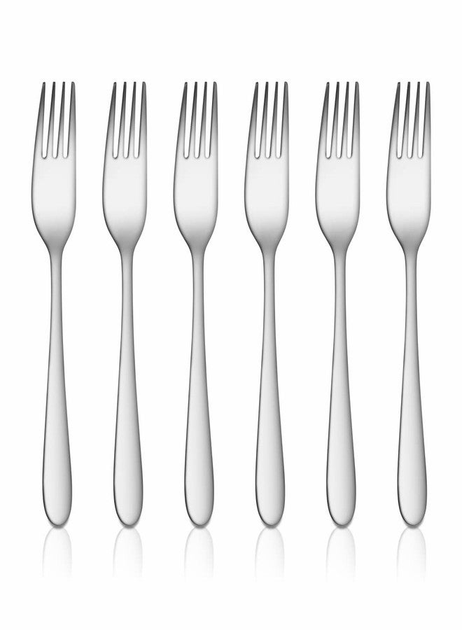 Shri & Sam Stainless Steel Jasmine Desert Fork,6 Pieces - Image 1